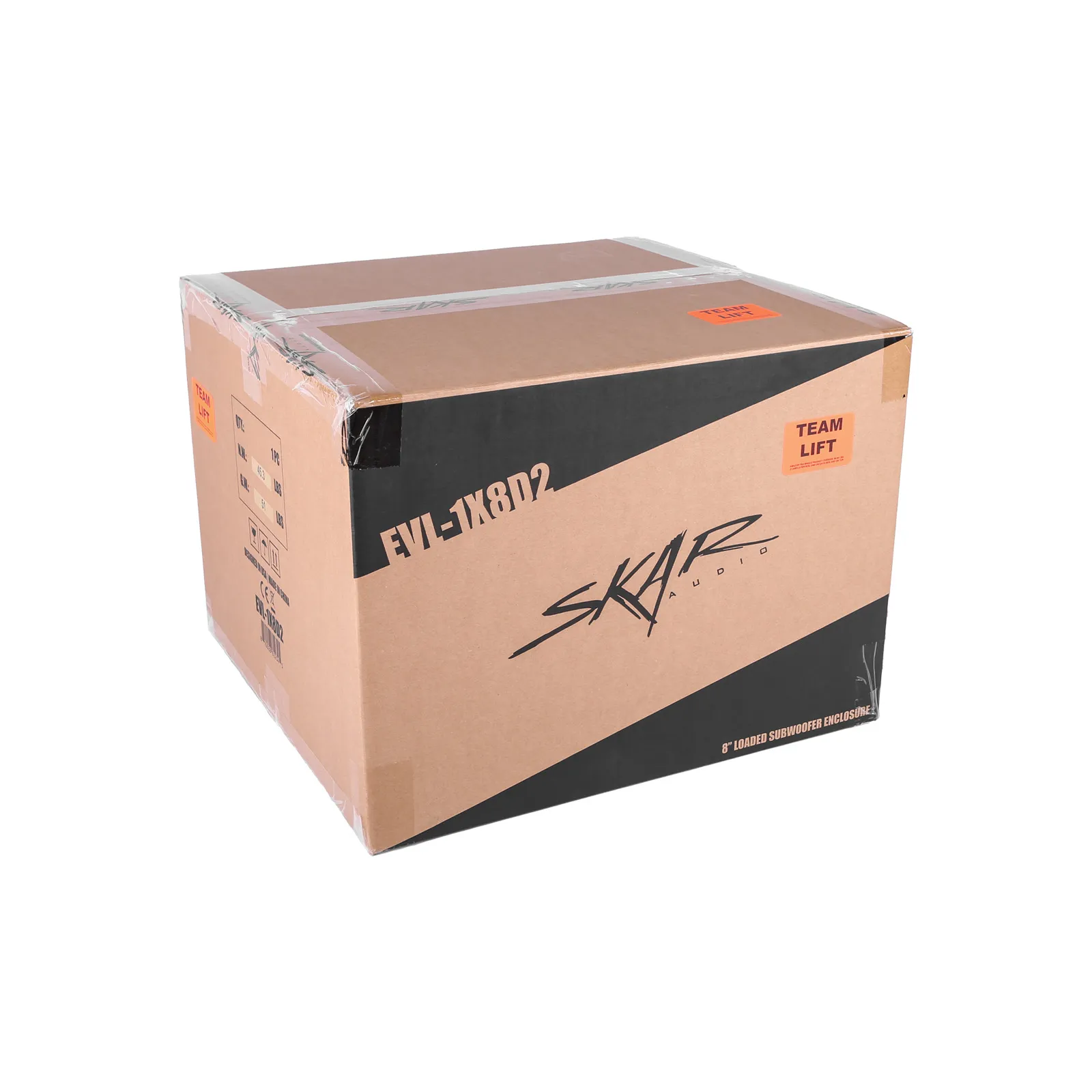 EVL-1X8D2 | Single 8" 1,200 Watt EVL Series Loaded Vented Subwoofer Enclosure #6