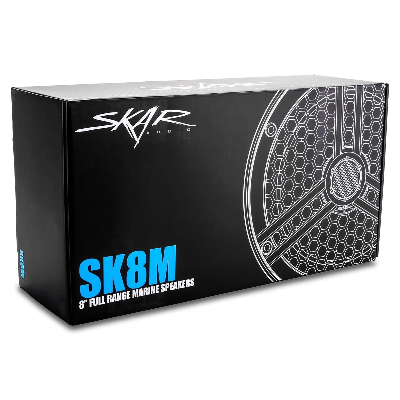 SK8M | Marine 8" Full-Range 2-Way 500 Watt Speakers - White (Pair) #8