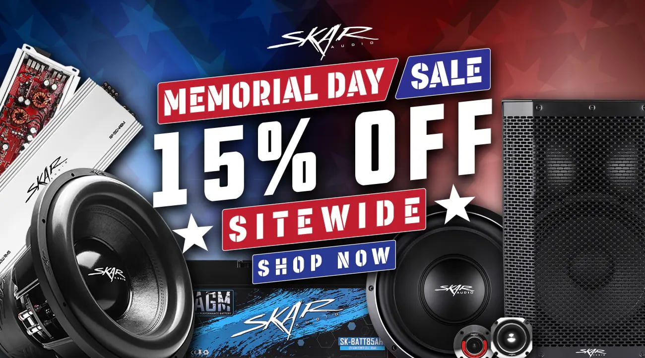 SkarAudio.com Desktop Homepage Banner