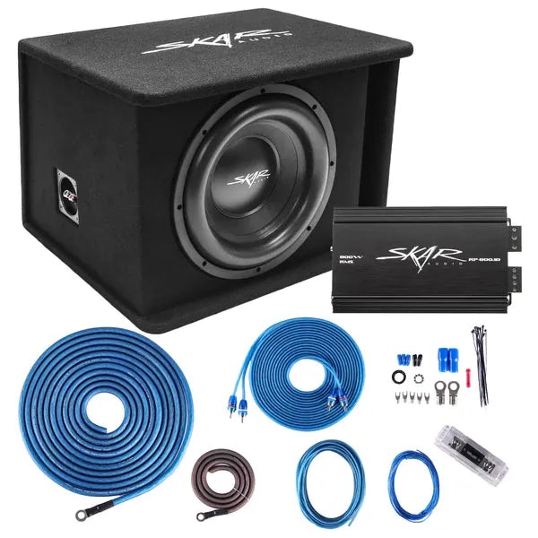 Single 12" 1,200 Watt SDR Series Complete Subwoofer Package with Vented Enclosure and Amplifier