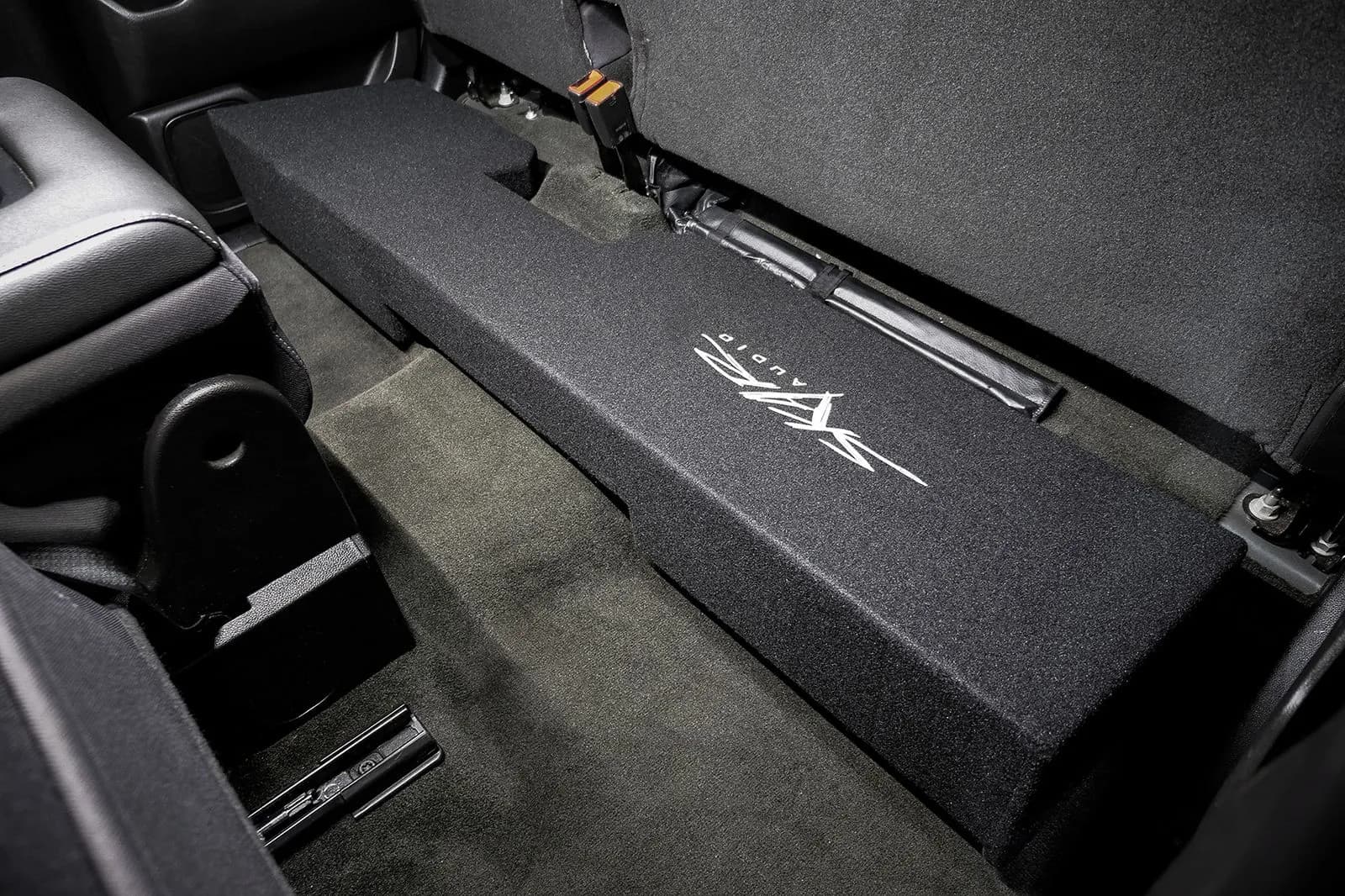 2014 - 2018 Chevy Silverado Crew Cab Truck Single 10 Sub Box Subwoofer Enclosure 2014 - 2018 Chevy Silverado Crew Cab Truck Single 10 Sub Box Subwoofer Enclosure