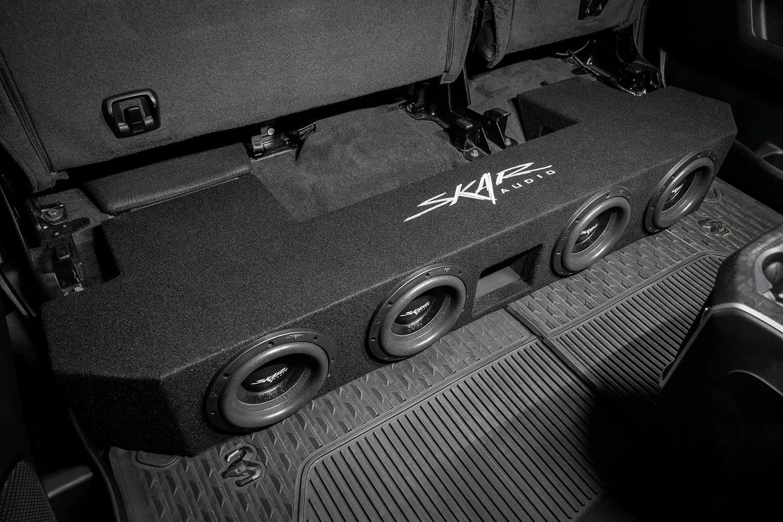 Featured Product Photo 8 for 2019-2025 Ram 1500 (5th Gen) Crew Cab Compatible Quad 8" Ported Subwoofer Enclosure