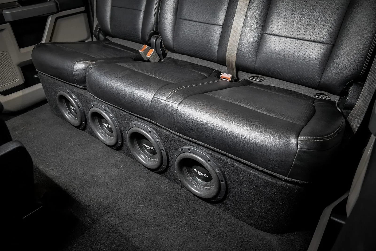 Quad 8" 3,200W Max Power Loaded Subwoofer Enclosure Compatible with 2017-2025 Ford Super Duty (F-250/350/450) SuperCrew Cab Trucks #10
