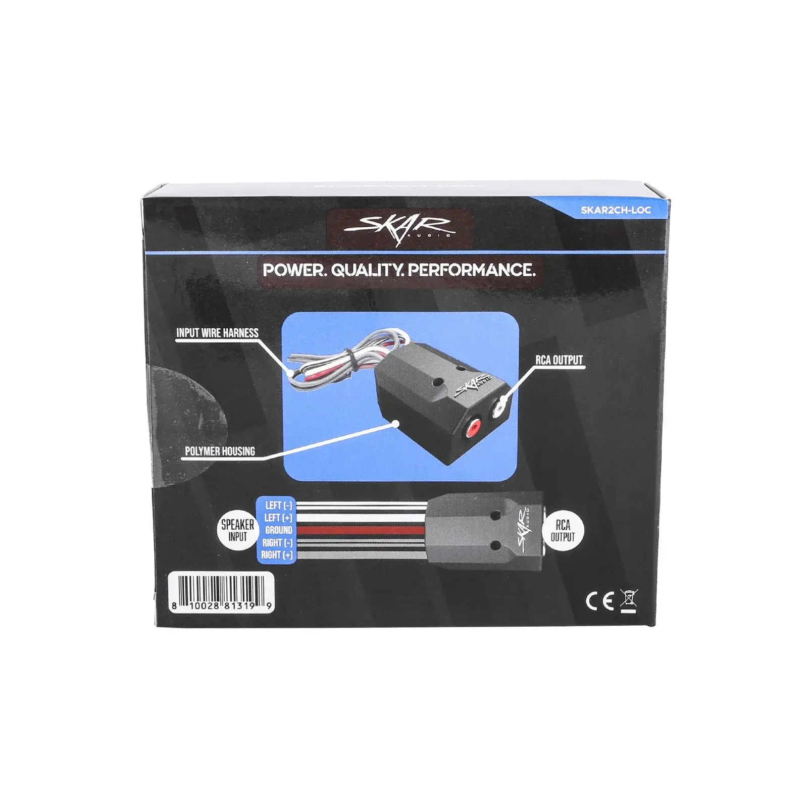 Featured Product Photo 1 for SKAR2CH-LOC | 2-Channel Speaker Wire to RCA Line-Out Converter