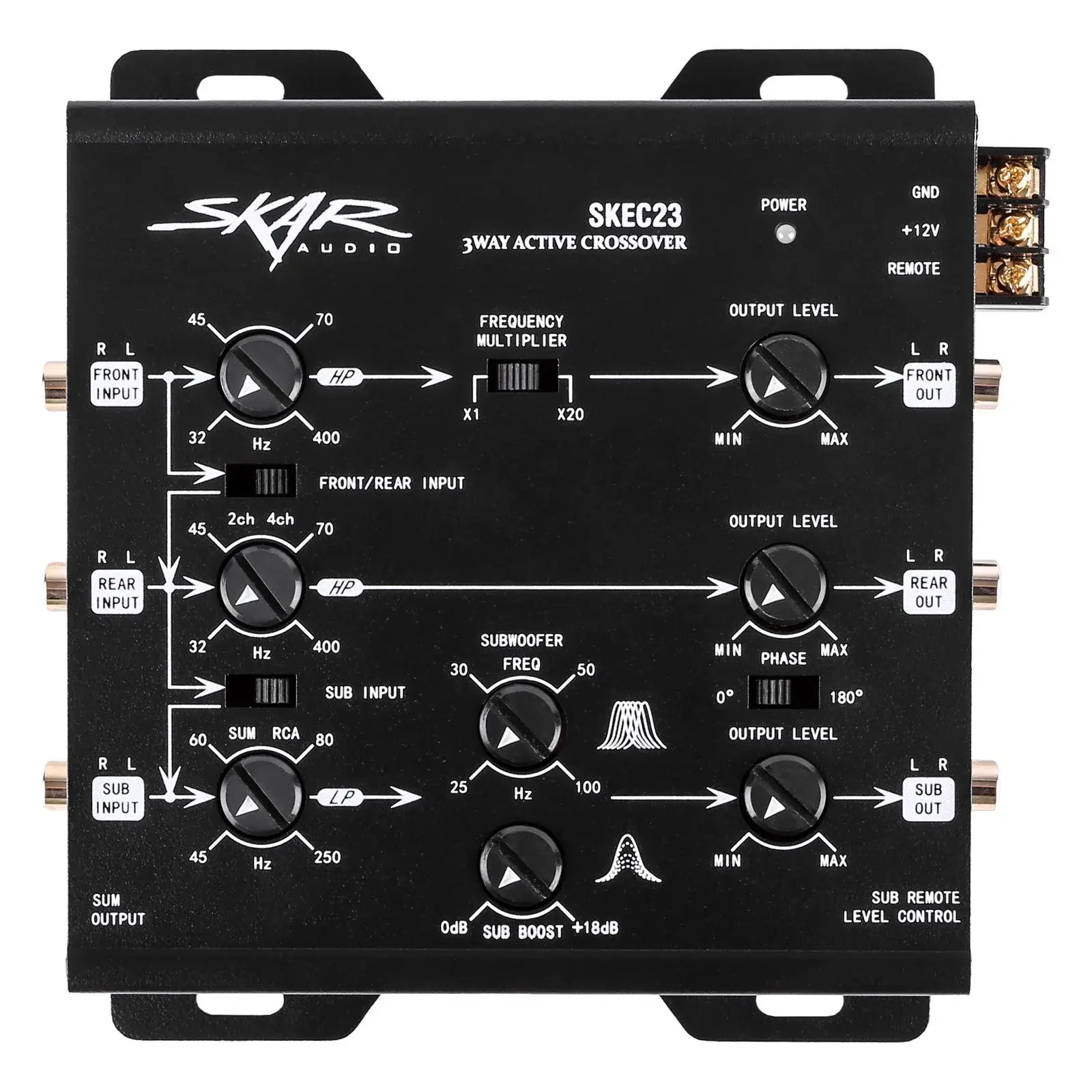 Featured Product Photo 1 for SKEC23 | 3-Way 6 Channel Electronic Crossover