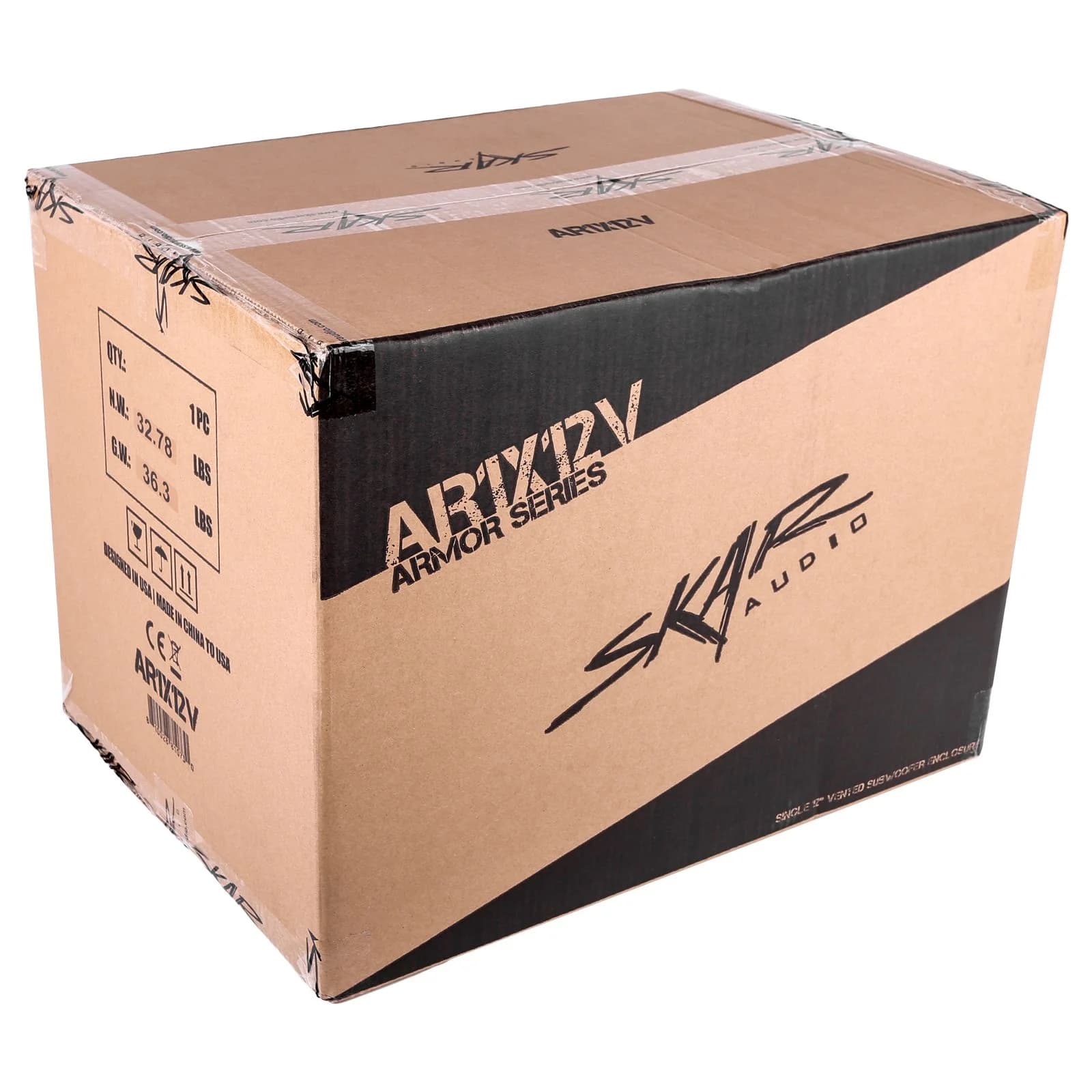 Featured Product Photo 8 for AR1X12V | Single 12" Armor Coated Ported Subwoofer Enclosure