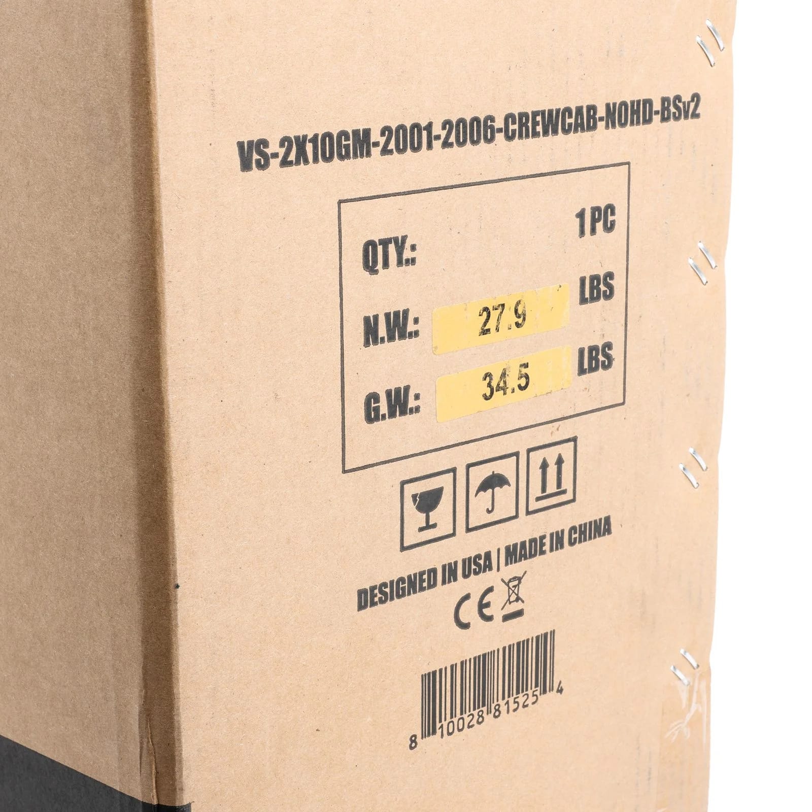 2001-2006 Chevy Silverado & GMC Sierra 1500 Non-HD Crew Cab Compatible Dual 10' Subwoofer Enclosure #10