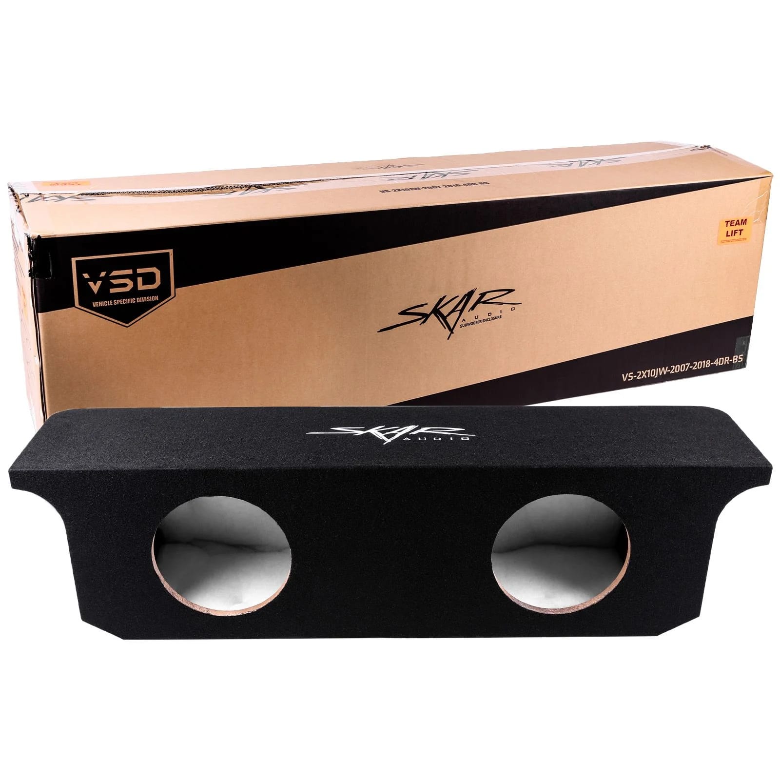 2007-2018 Jeep Wrangler Unlimited (JK) 4-Door Vehicle Compatible Dual 10" Subwoofer Enclosure #7