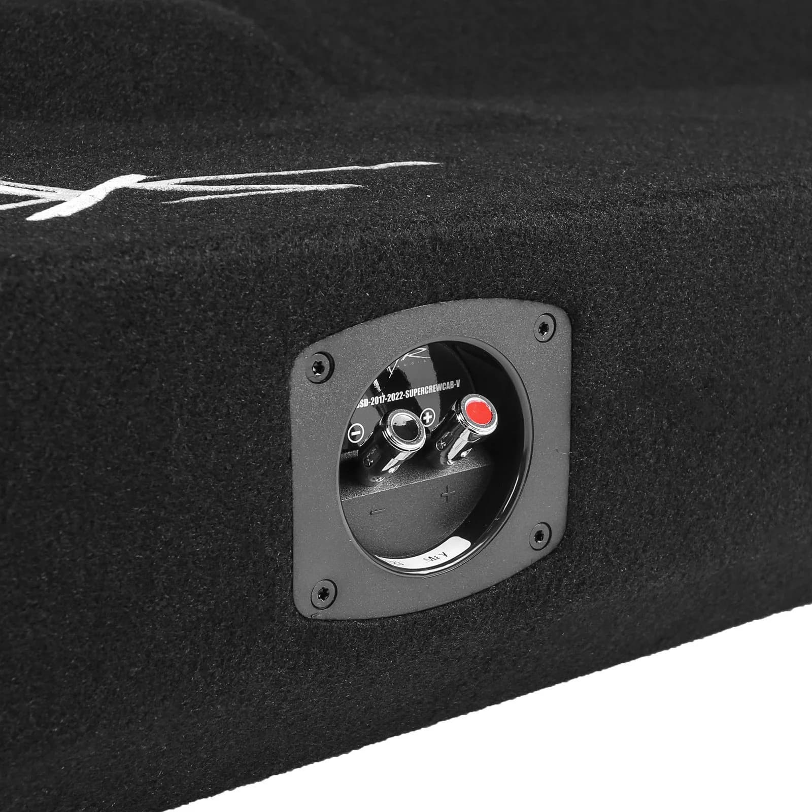 Featured Product Photo 6 for 2017-2025 Ford Super Duty (F-250/350/450) SuperCrew Cab Compatible Dual 8" Ported Subwoofer Enclosure