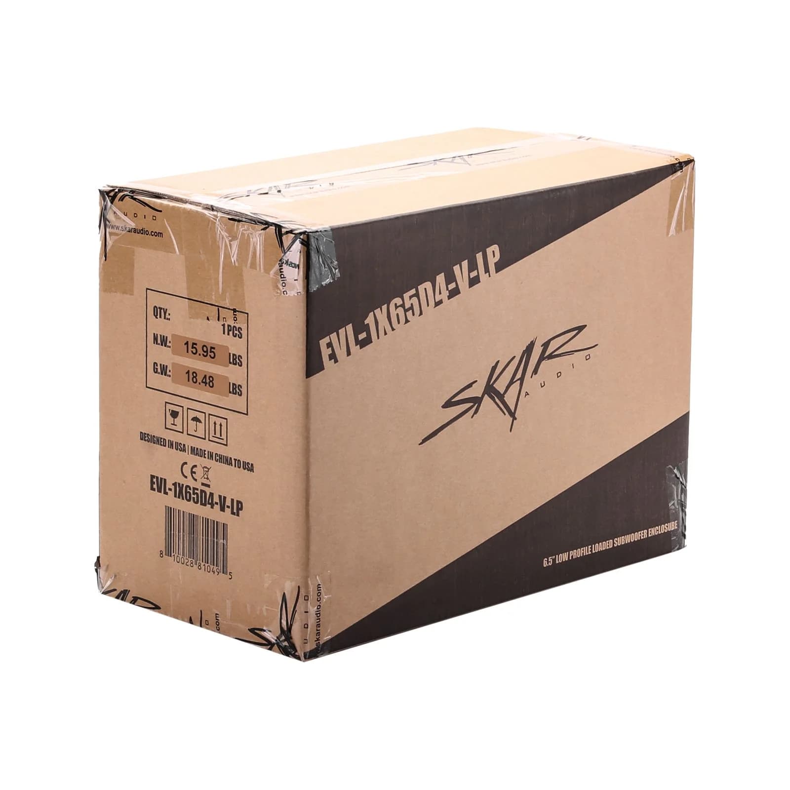 Featured Product Photo 7 for EVL-1X65D4-V-LP | Low-Profile 6.5" 400 Watt Loaded Vented Subwoofer Enclosure