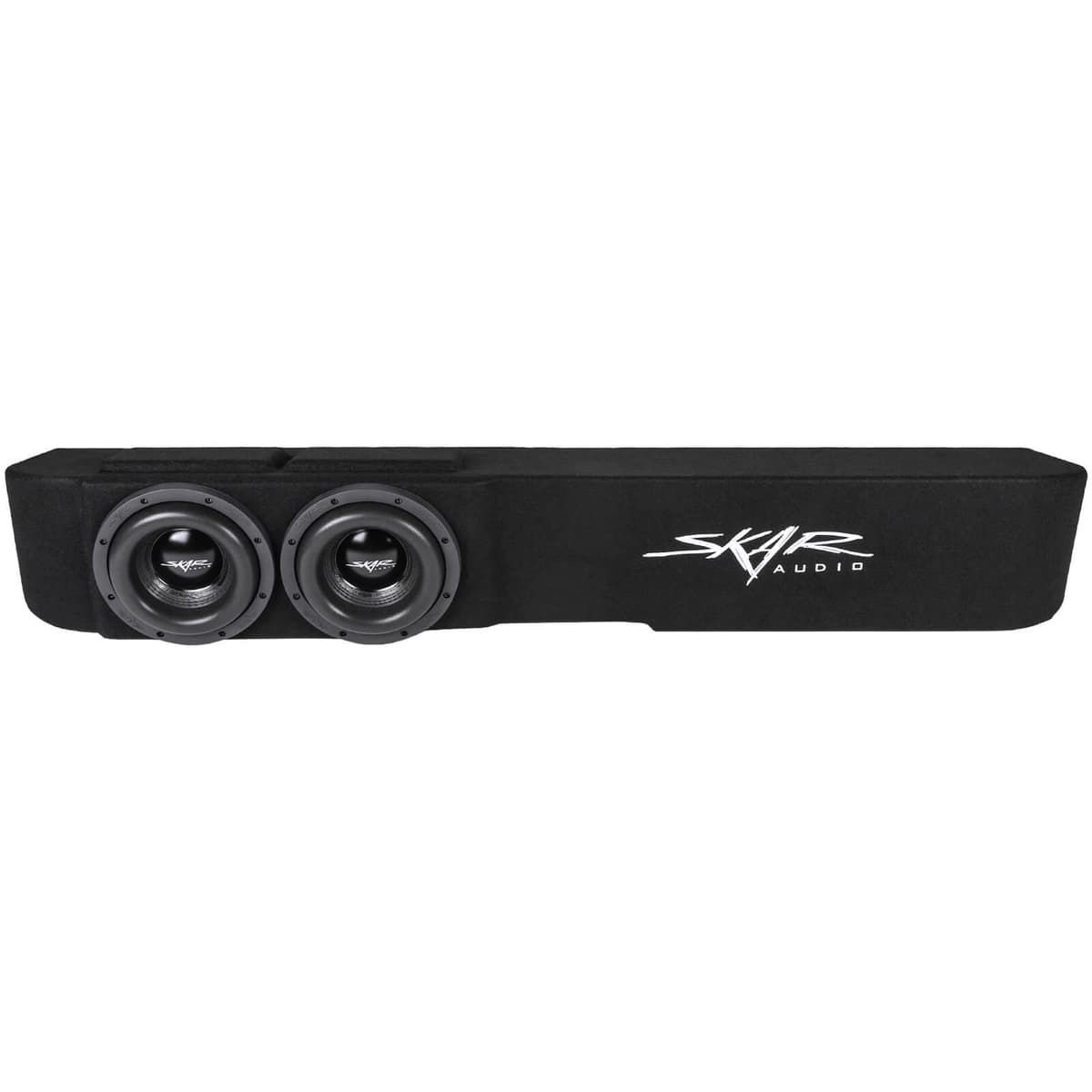 Featured Product Photo 2 for Dual 8" 2,400W Max Power Loaded Subwoofer Enclosure Compatible with 2014-2018 Chevrolet Silverado/GMC Sierra Crew Cab Trucks