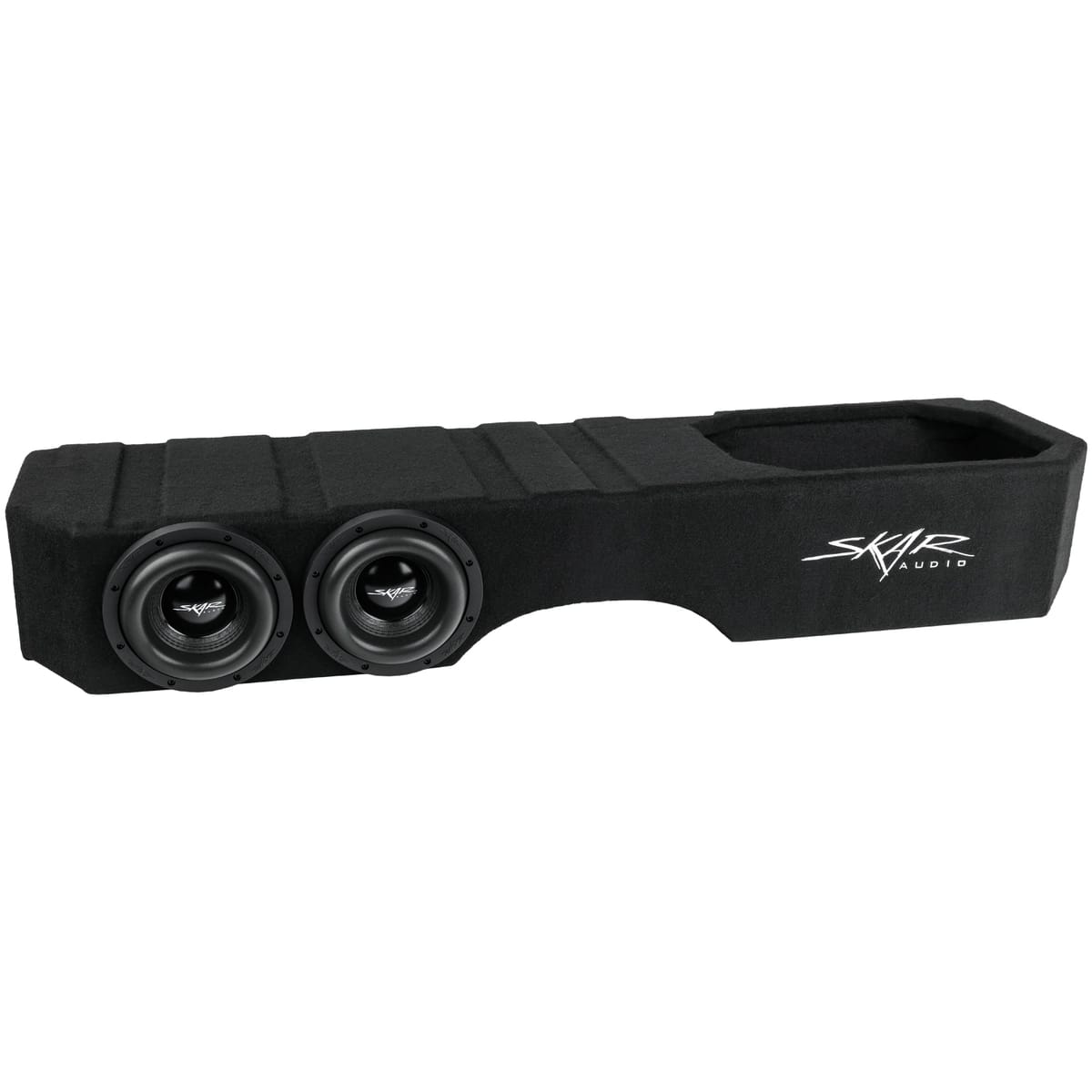 Dual 8" 2,400W Max Power Loaded Subwoofer Enclosure Compatible with 2005-2014 Nissan Titan Crew Cab Trucks #1