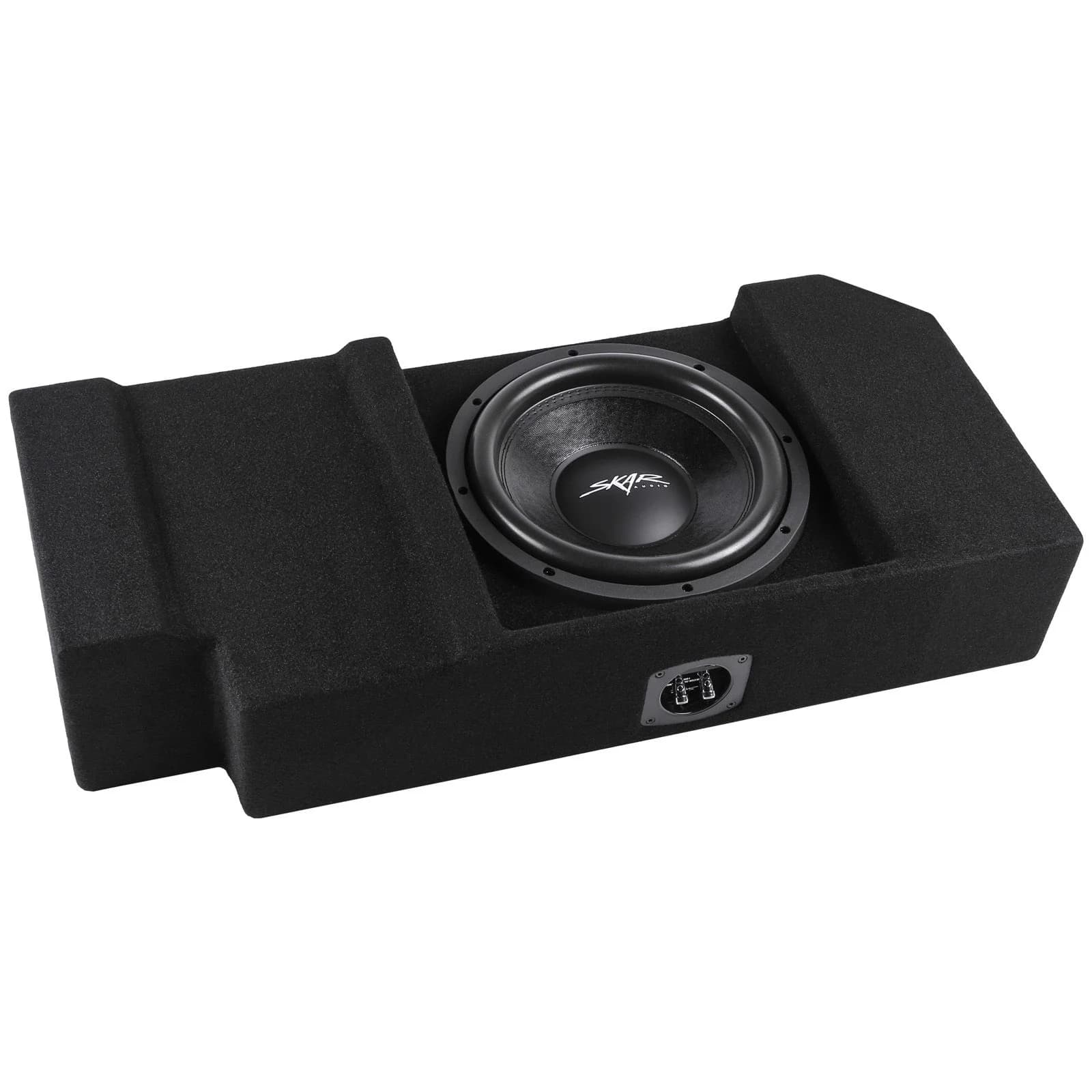 Featured Product Photo for Single 12" 800W Max Power Loaded Ported Subwoofer Enclosure Compatible with 2019-2025 Chevy Silverado & GMC Sierra Crew Cab Trucks