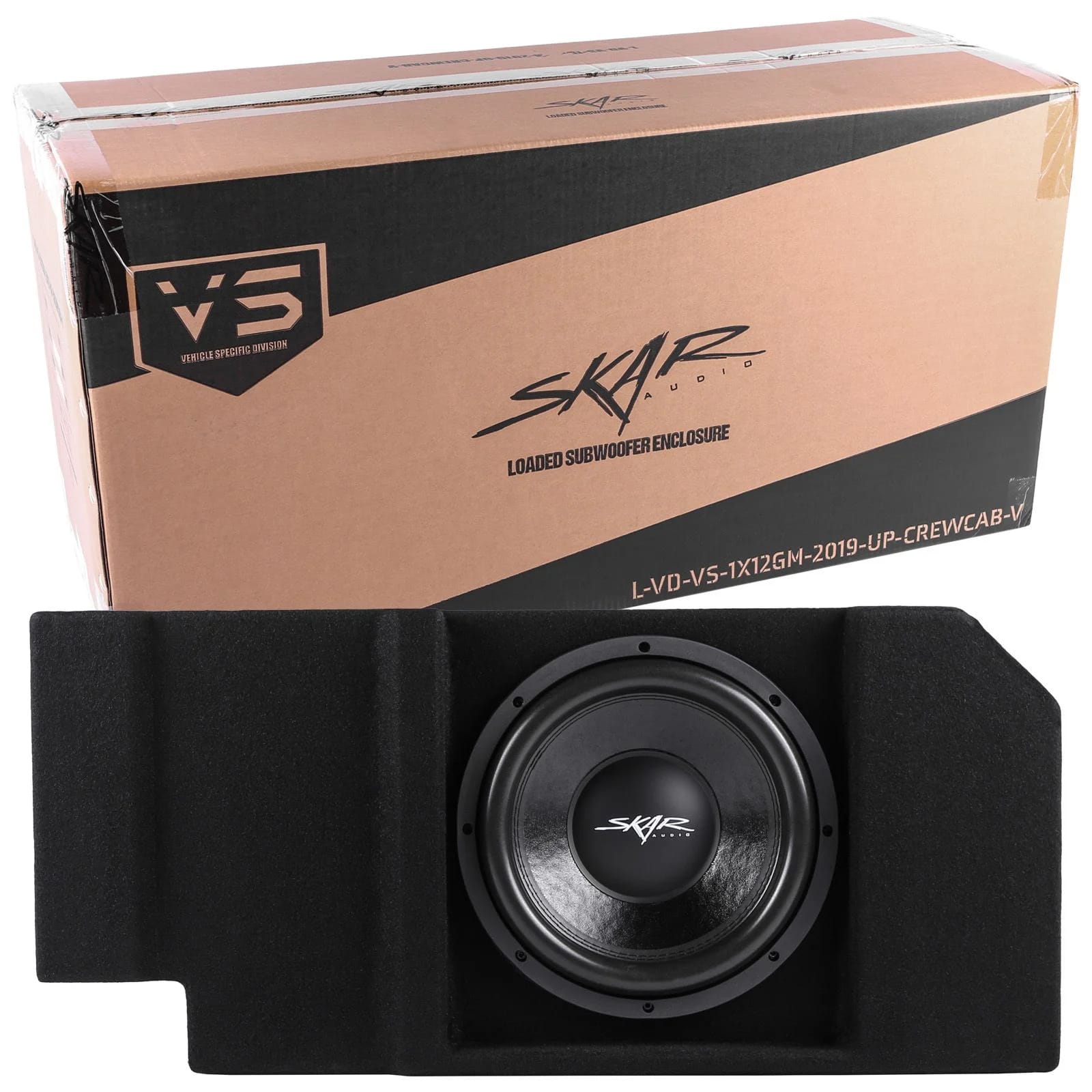 Single 12" 800W Max Power Loaded Ported Subwoofer Enclosure Compatible with 2019-2025 Chevy Silverado & GMC Sierra Crew Cab Trucks #8