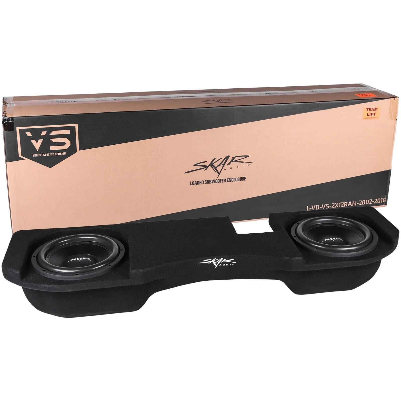 Featured Product Photo 8 for Dual 12" 1,600W Max Power Loaded Subwoofer Enclosure Compatible with 2002-2018 Dodge Ram Crew & Quad Cab Trucks