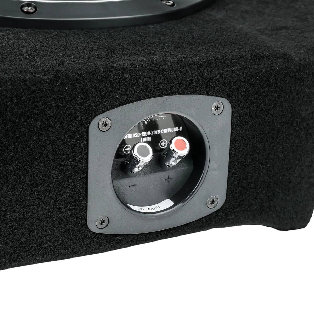 Featured Product Photo 7 for Single 10" 1,000W Max Power Loaded Subwoofer Enclosure Compatible with 1999-2016 Ford Super Duty (F-250/350/450) Crew Cab Trucks