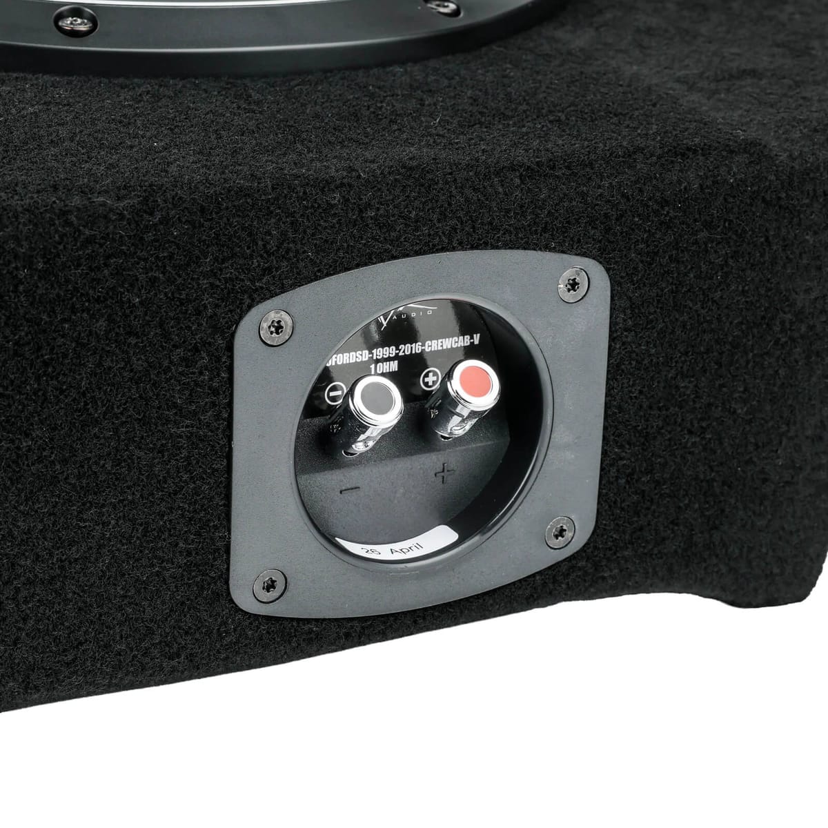 Single 10" 1,000W Max Power Loaded Subwoofer Enclosure Compatible with 1999-2016 Ford Super Duty (F-250/350/450) Crew Cab Trucks #8