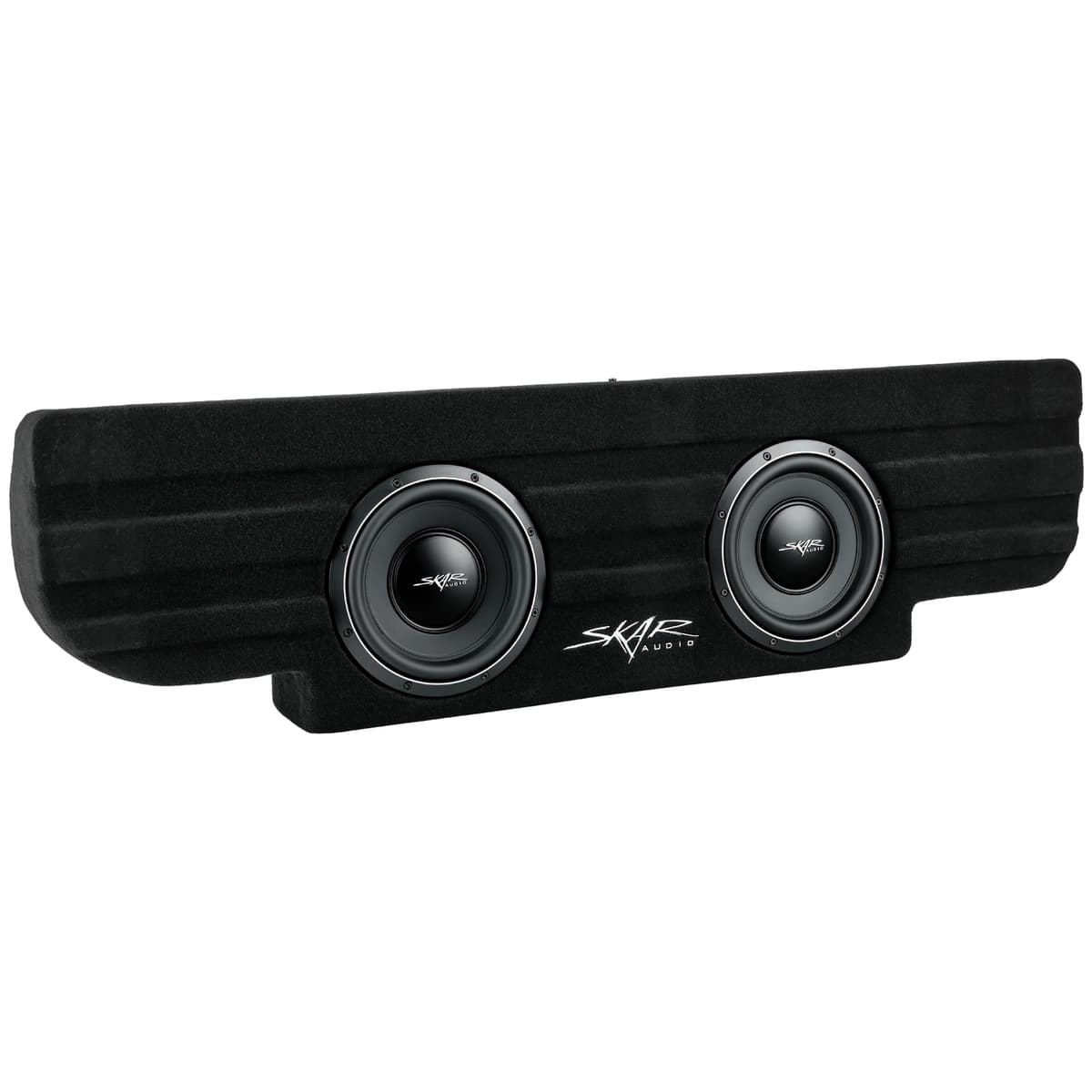 Featured Product Photo for Dual 10" 2,000W Max Power Loaded Subwoofer Enclosure Compatible with 2001-2006 Chevy Silverado & GMC Sierra 1500 Non-HD Crew Cab Trucks