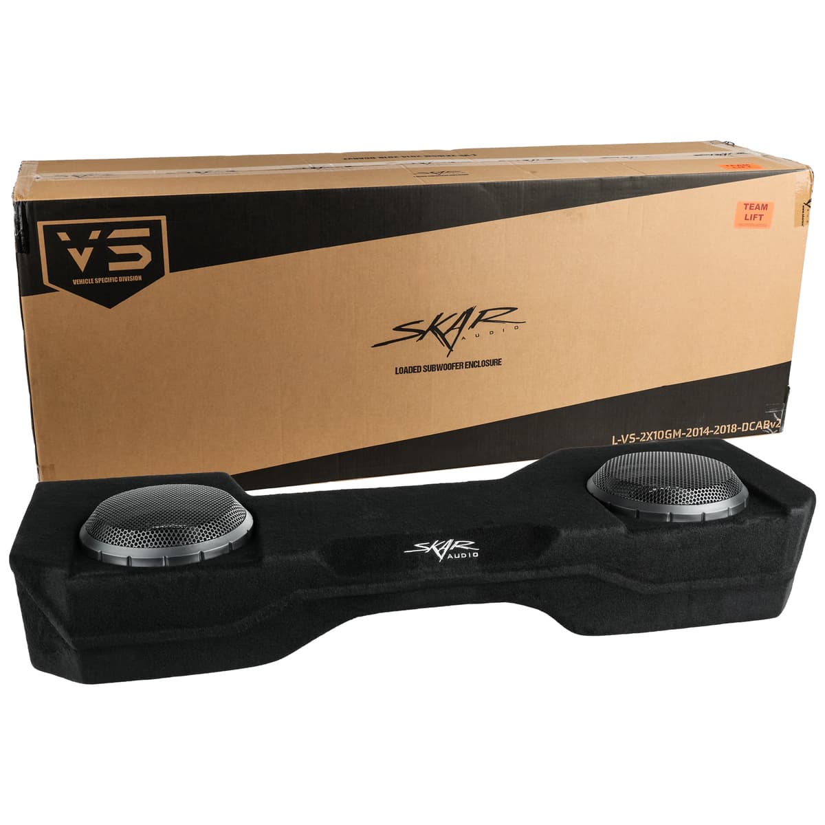 Featured Product Photo 8 for Dual 10" 2,000W Max Power Loaded Subwoofer Enclosure Compatible with 2014-2018 Chevy Silverado & GMC Sierra Double Cab Trucks