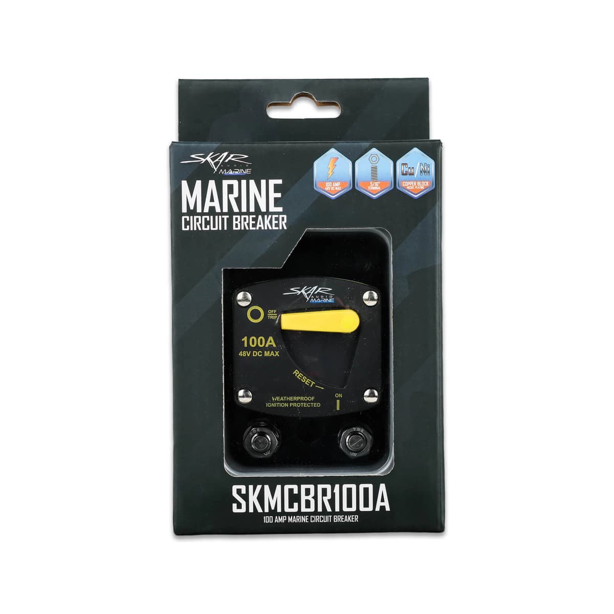 Featured Product Photo 5 for SKMCBR100A | 100 Amp Marine Grade Circuit Breaker