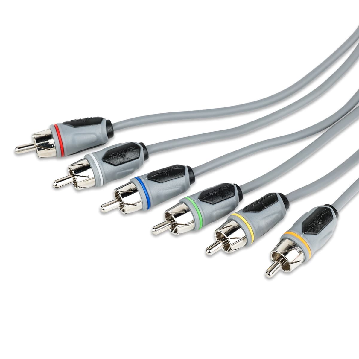 Featured Product Photo 3 for SKM6CHRCA6 | 6 Ft 6-Channel Marine Grade RCA Interconnect Cable