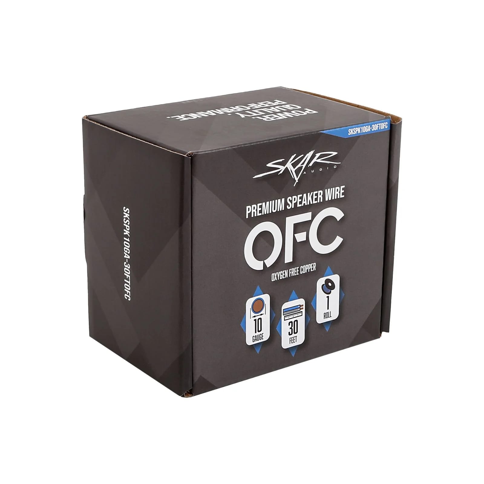 10-Gauge Elite Series Max-Flex (OFC) Speaker Wire - Blue/White #7