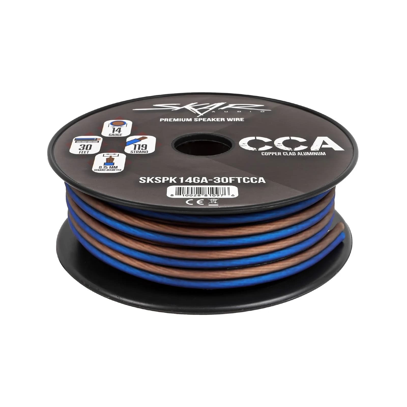 Featured Product Photo 2 for 14-Gauge Performance Series (CCA) Speaker Wire - Blue/Brown