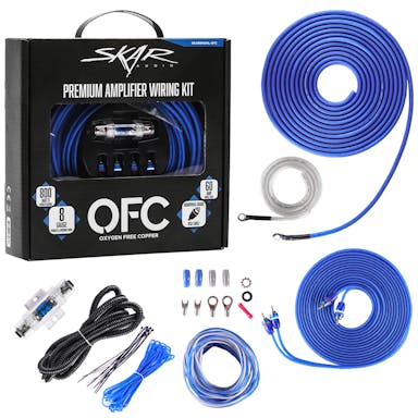 Featured Product Photo 1 for SKAR8MANL-OFC | 8 Gauge - 800 Watt OFC Amplifier Wiring Kit