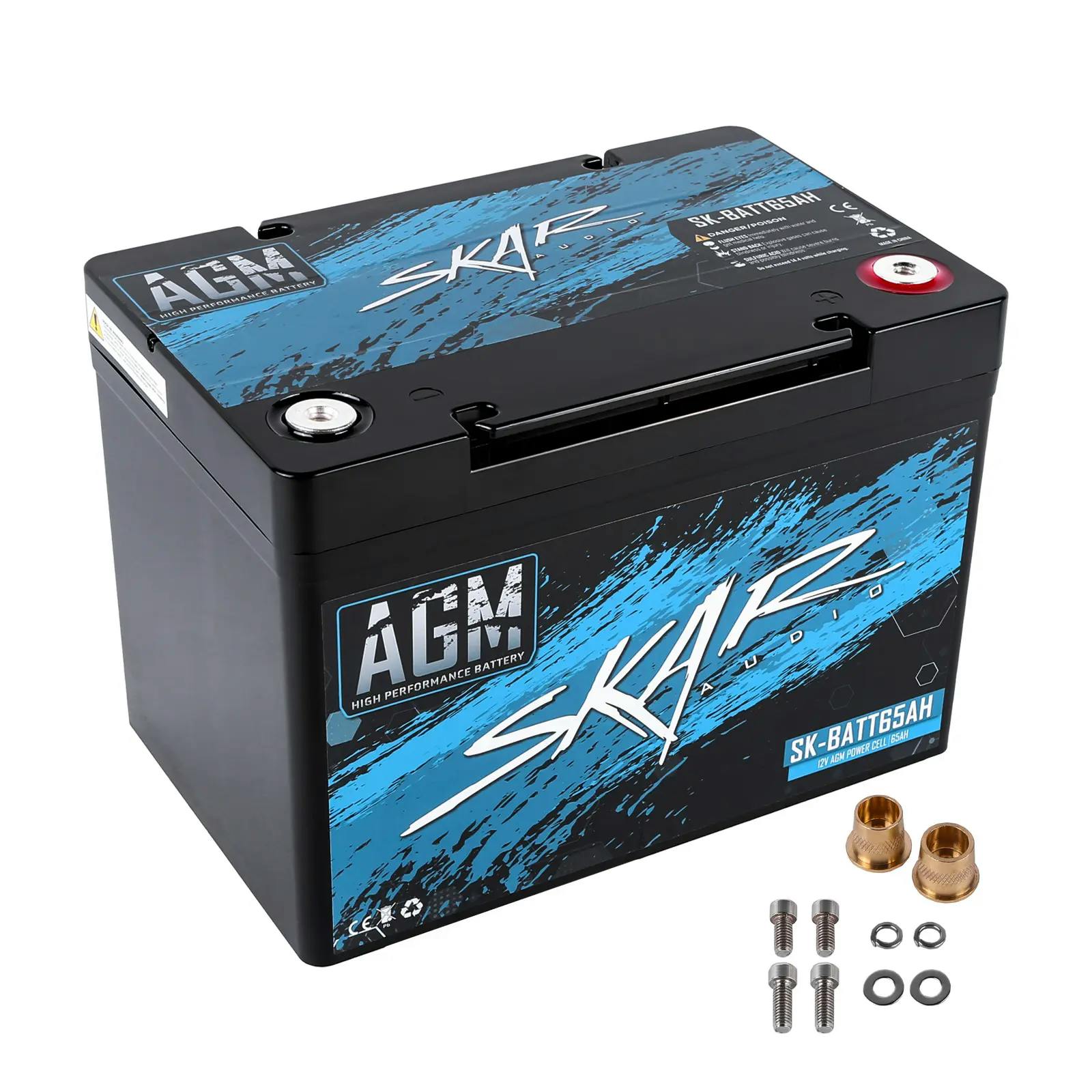 Featured Product Photo for SK-BATT65AH | 12V 65Ah AGM High Performance Car Audio Battery