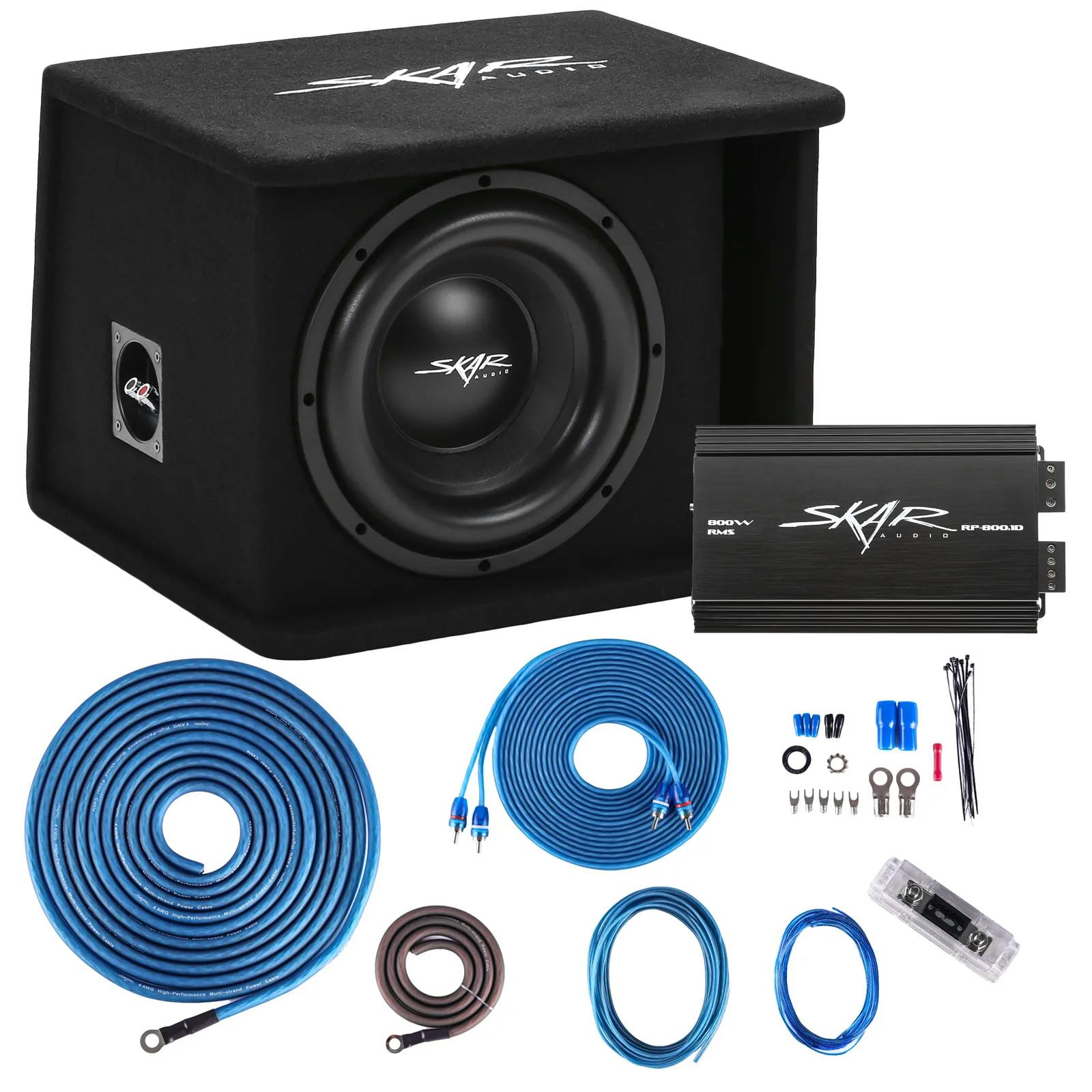 Featured Product Photo for Single 10" 1,200 Watt SDR Series Complete Subwoofer Package with Vented Enclosure and Amplifier