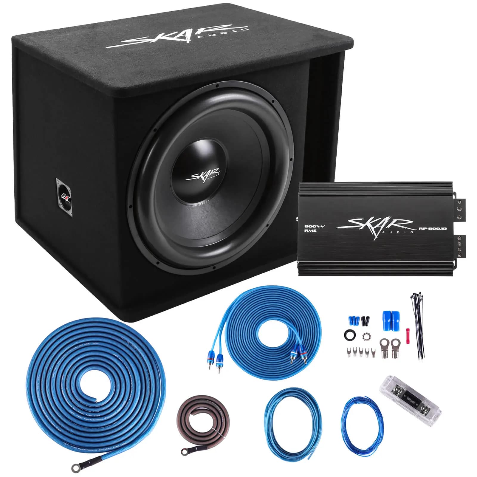 Featured Product Photo for Single 18" 1,200 Watt SDR Series Complete Subwoofer Package with Vented Enclosure and Amplifier