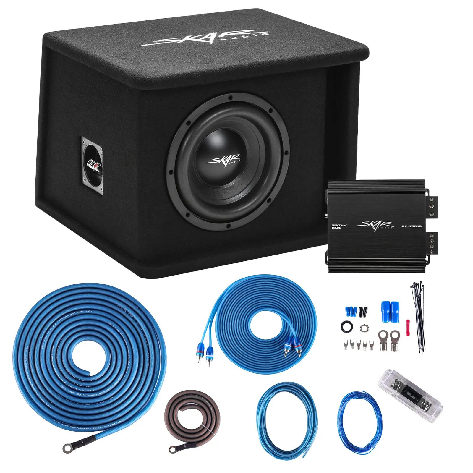 Featured Product Photo for Single 8" 700 Watt SDR Series Complete Subwoofer Package with Vented Enclosure and Amplifier