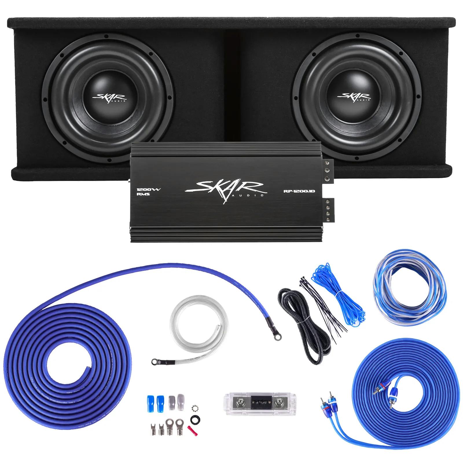 Featured Product Photo for Dual 10" 2,400 Watt SDR Series Complete Subwoofer Package with Vented Enclosure and Amplifier