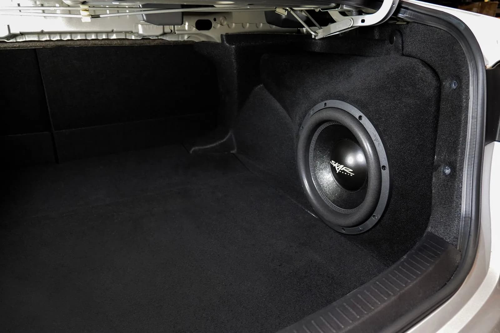 Skar Audio VS-1X12TOYCOR-2020-UP enclosure installation example โ view 1