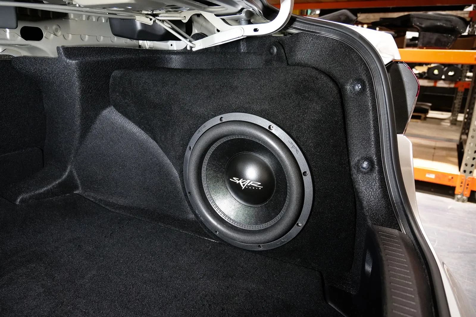 Skar Audio VS-1X12TOYCOR-2020-UP enclosure installation example โ view 2