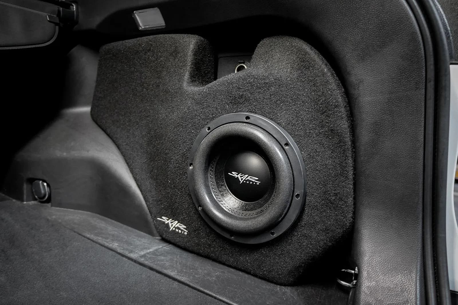 Skar Audio VS-1X8TOYRV4-2019-UP enclosure installation example — view 2