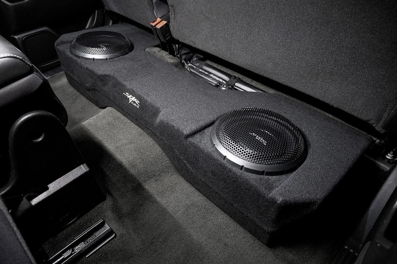 Skar Audio VS-2X10GM-2014-2018-DCABv2 enclosure installation example — view 3