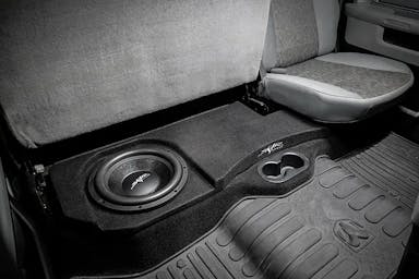 Featured Product Photo 1 for 2002-2018 Dodge Ram Quad/Crew Cab Compatible Dual 10" Subwoofer Enclosure