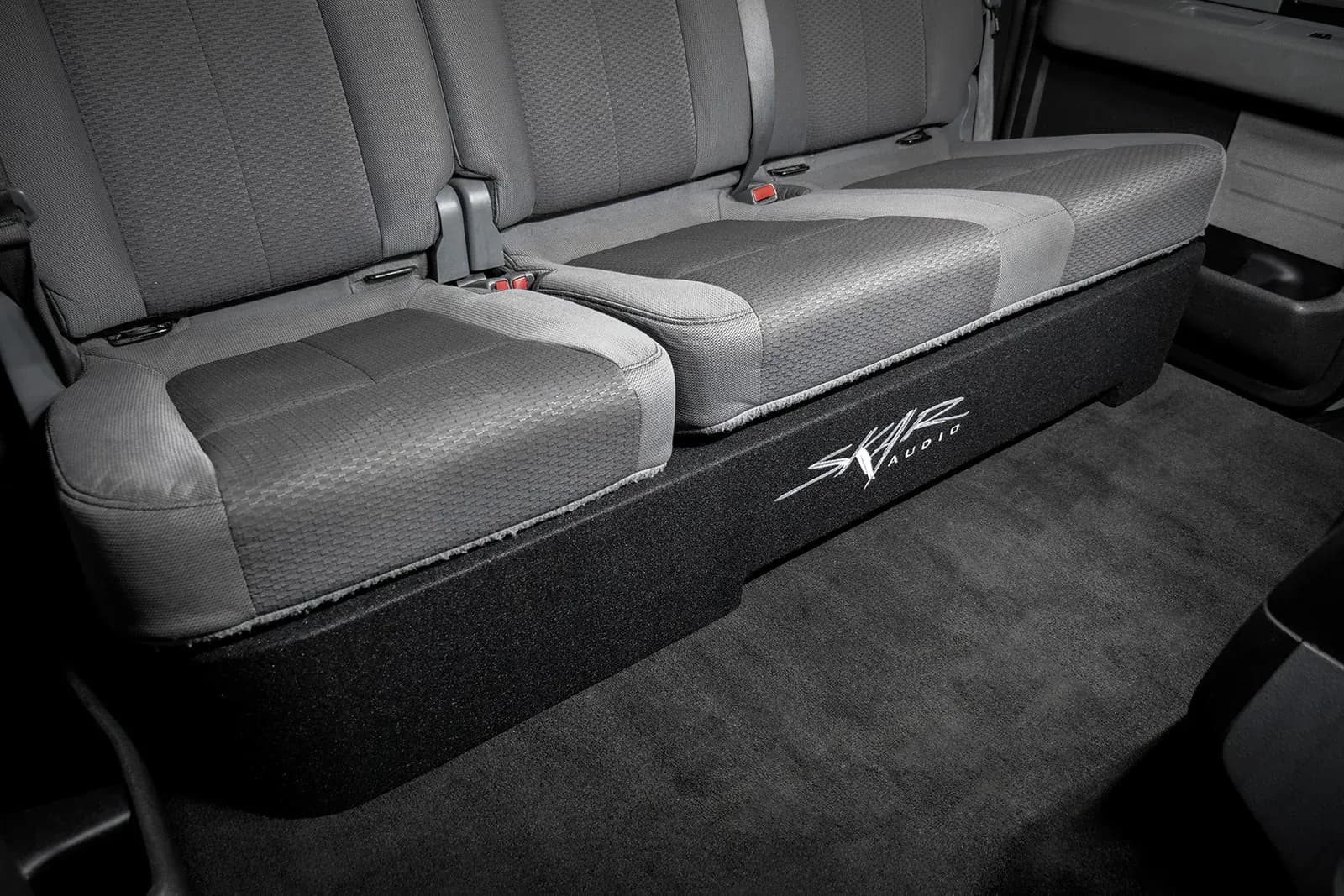 Skar Audio VS-2X12FORD-2009-2014-SUPERCREWCAB enclosure installation example — view 2