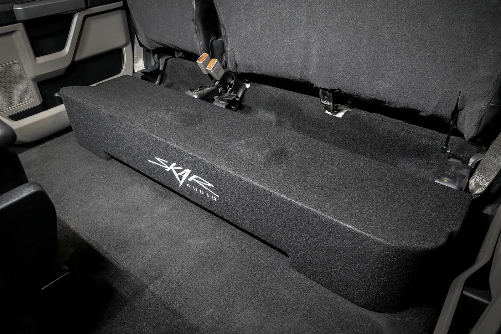 Skar Audio VS-2X12FORDSD-2017-2022-SUPERCREWCAB-V enclosure installation example — view 3