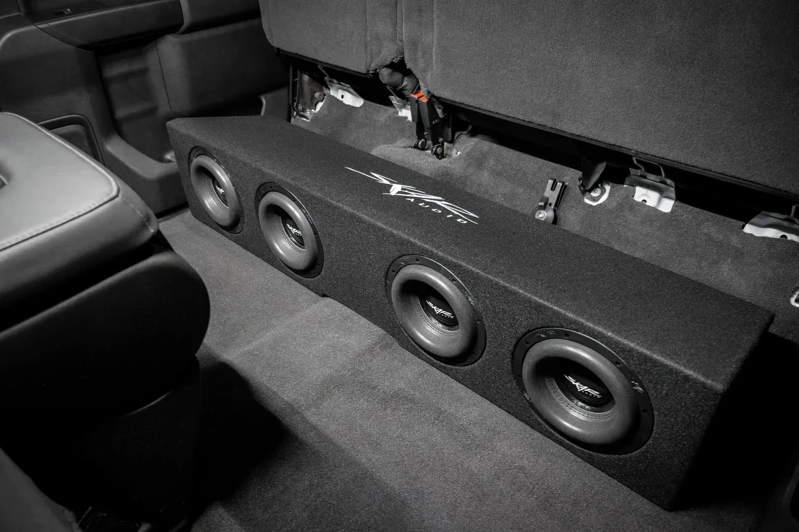 2019-2025 Chevy Silverado & GMC Sierra Crew Cab Compatible Quad 8" Ported Subwoofer Enclosure #10