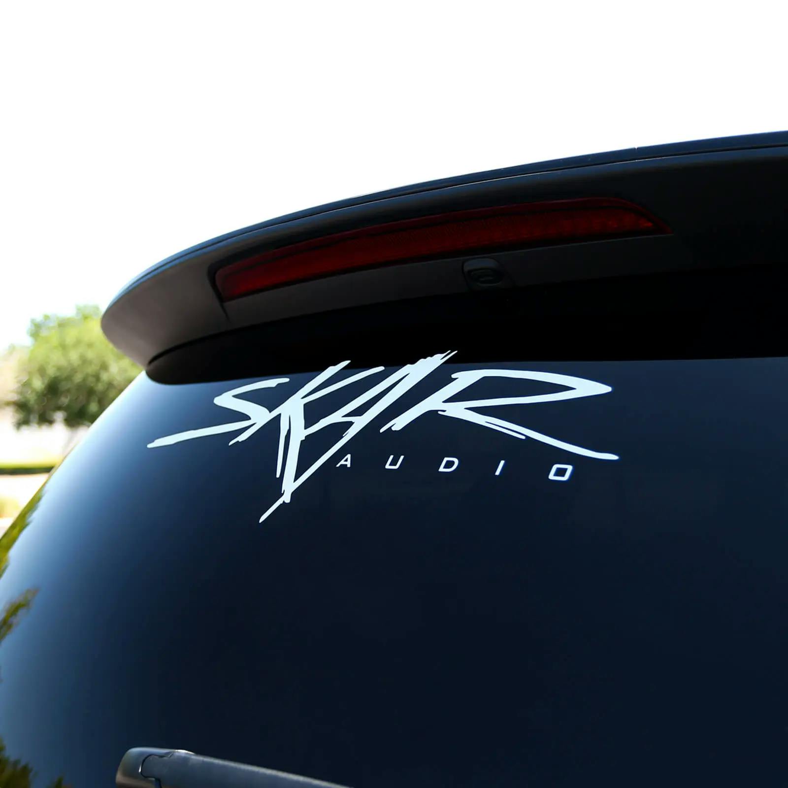 Featured Product Photo for SK-DECAL-LG | 20" x 6" Large Skar Audio Logo Decal
