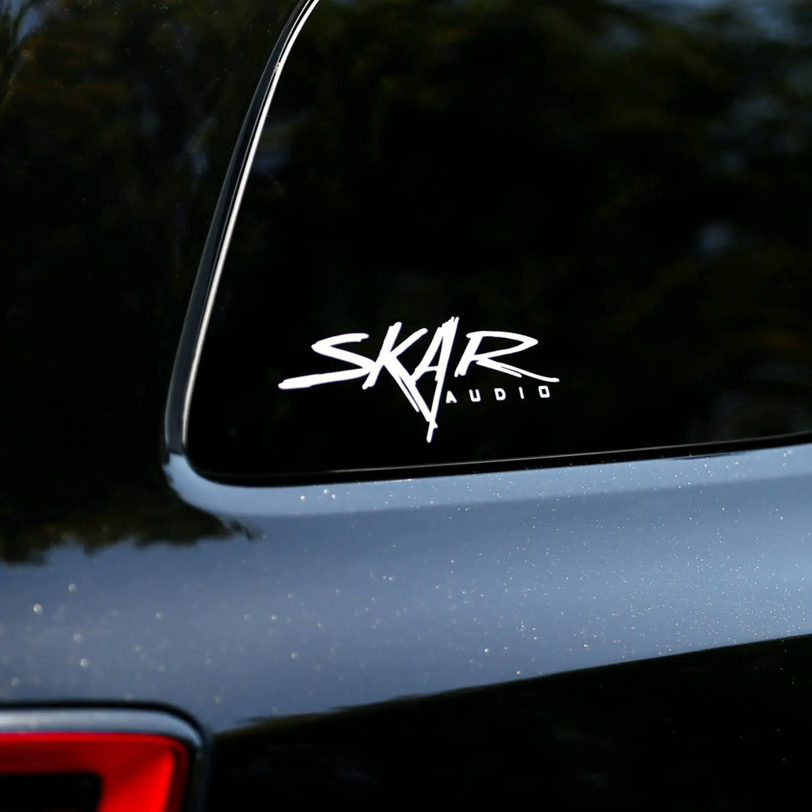 Featured Product Photo for SK-DECAL-SM | 9" x 3" Small Skar Audio Logo Decal