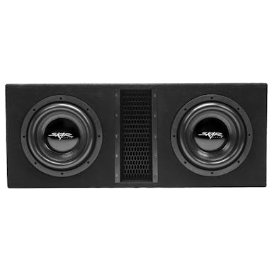 Featured Product Photo 1 for EVL-2X10D4 | Dual 10" 4,000 Watt EVL Series Loaded Vented Subwoofer Enclosure
