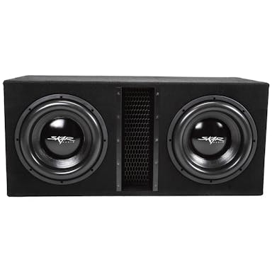 Featured Product Photo 1 for EVL-2X12D4 | Dual 12" 5,000 Watt EVL Series Loaded Vented Subwoofer Enclosure