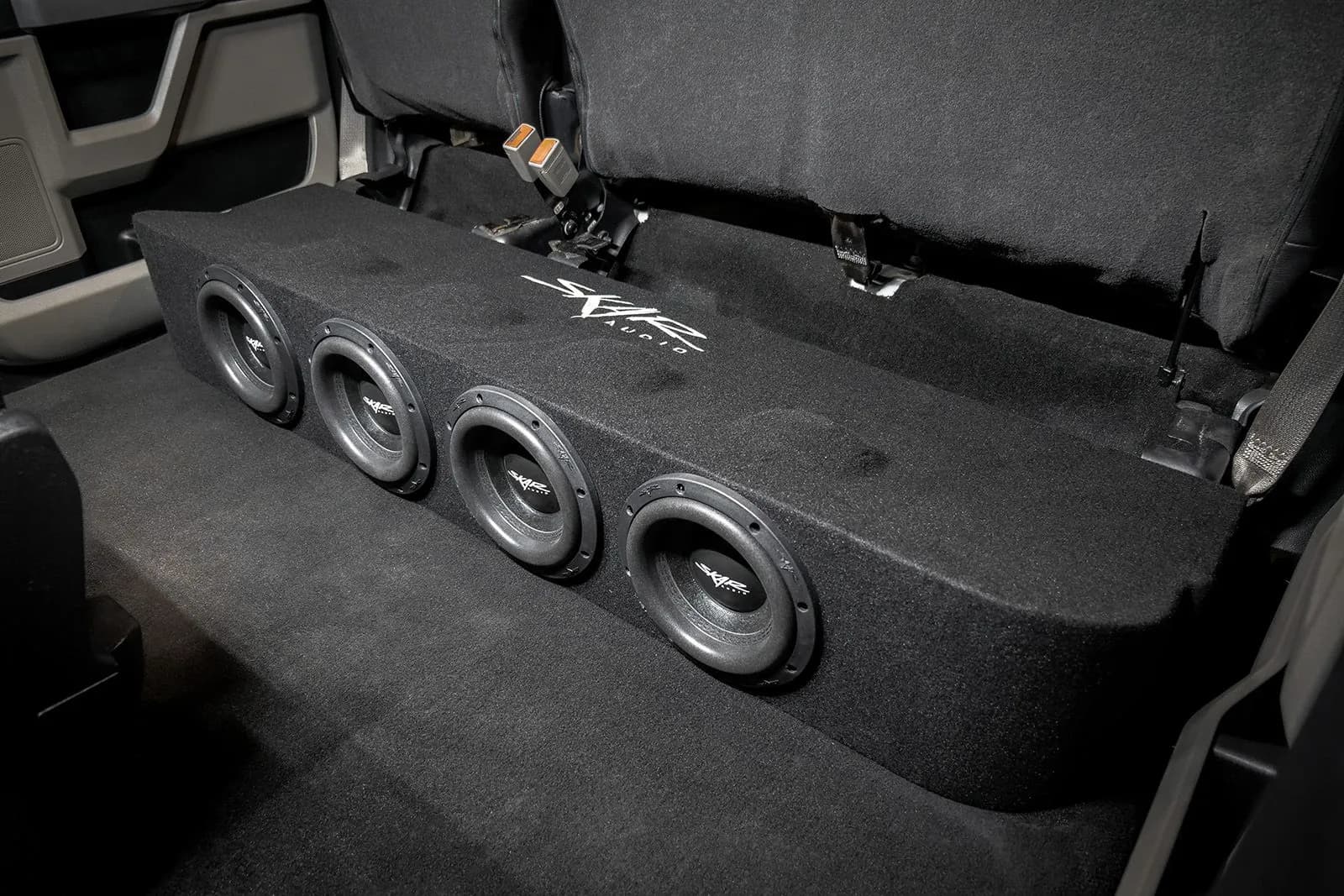 Skar Audio L-SVR-VS-4X8FORDSD-2017-2022-SUPERCREWCAB-V enclosure installation example — view 3