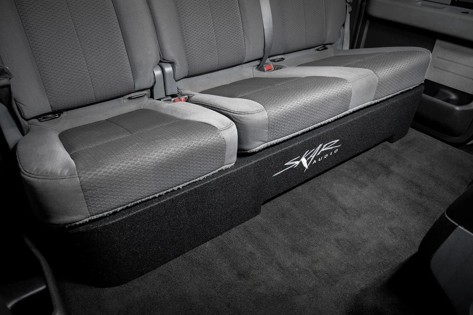 Skar Audio L-VD-VS-2X12FORD-2009-2014-SUPERCREWCAB-V enclosure installation example — view 2