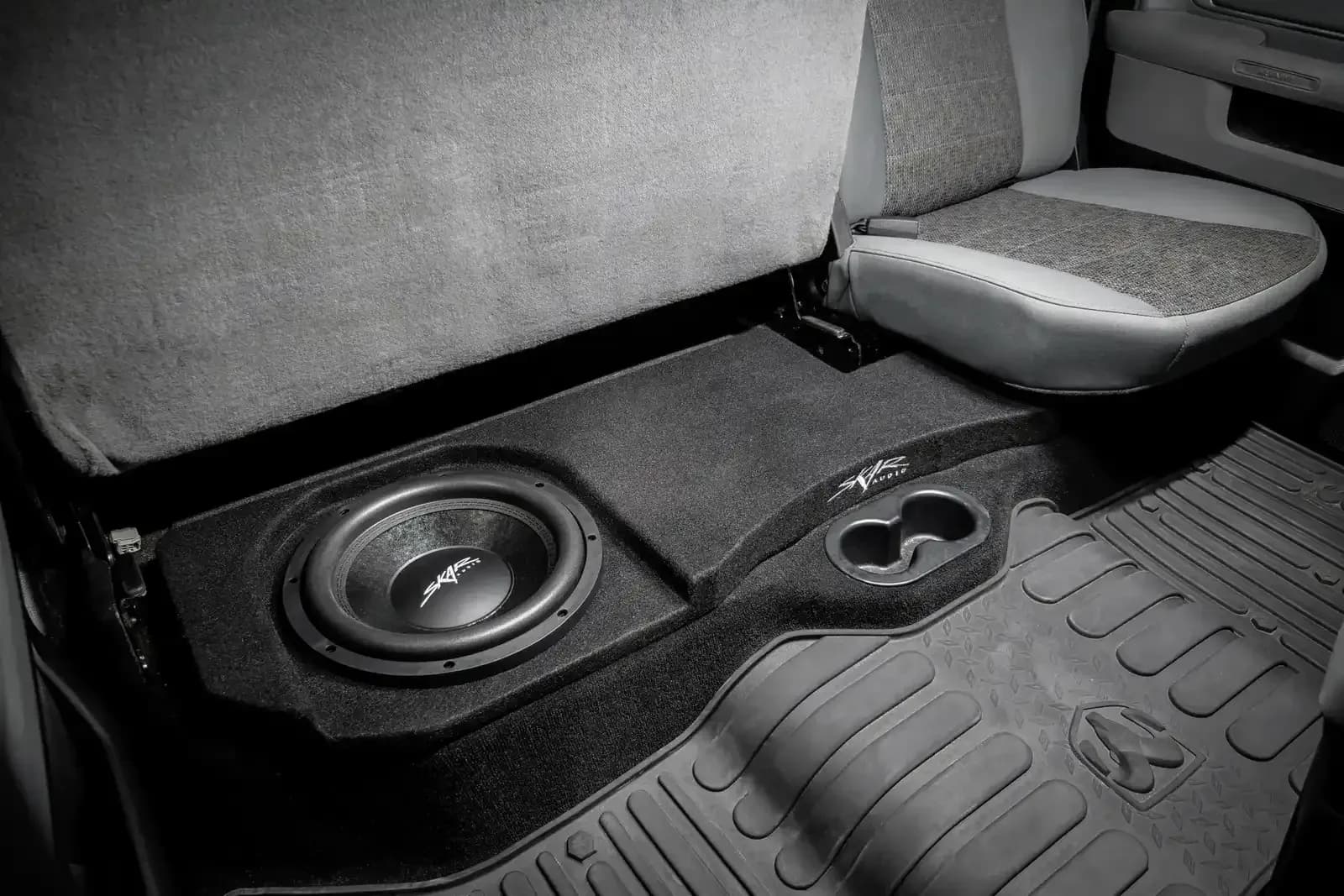 Skar Audio L-VD-VS-2X12RAM-2002-2018 enclosure installation example — view 2