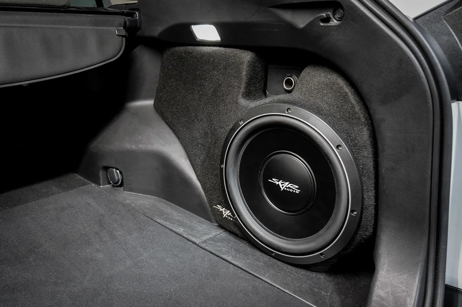 Skar Audio L-VS-1X12TOYRV4-2019-UP enclosure installation example — view 1