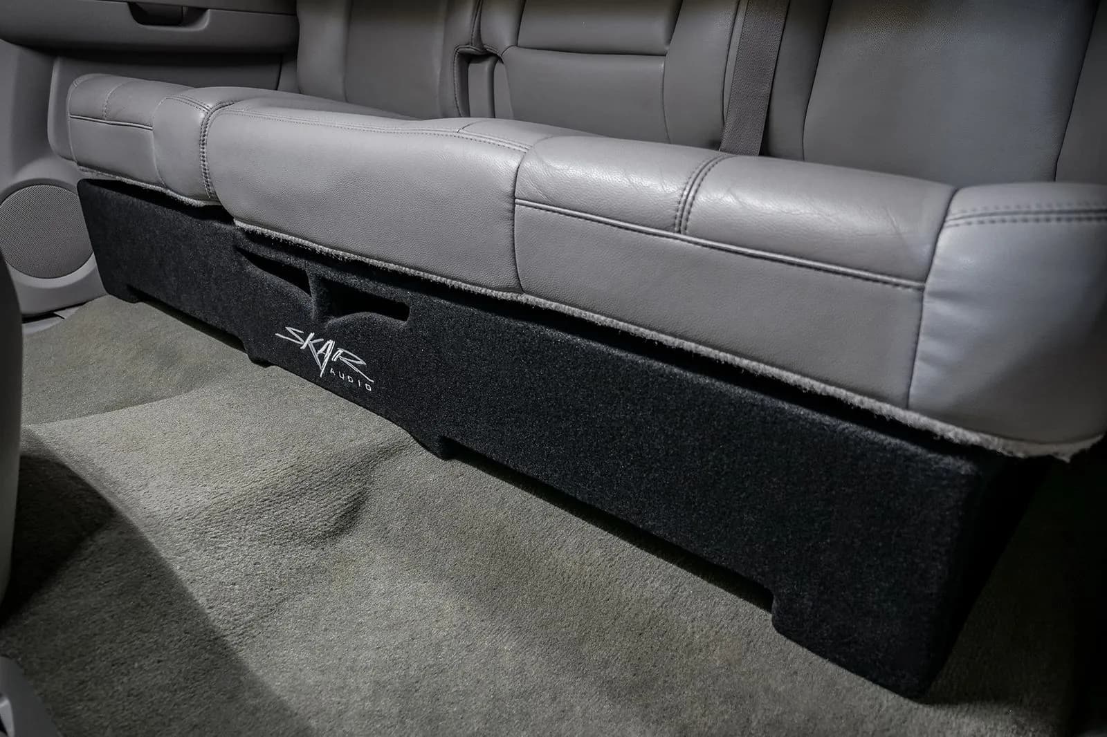 Skar Audio L-VS-2X12GM-2007-2013-CREWCAB-V enclosure installation example — view 1